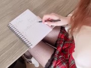 Preview 2 of Hot school girl slut teen want dick with anal plug