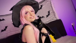 WITCHY HENTAI BITCH gets destroyed! (4K) POV Cosplay Rough Sex AHEGAO Goth Girl FEET Footjob Blowjob