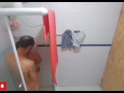 Preview 5 of naughty old stepfather watches his stepdaughter in the shower! and made her give a blowjob, and feel
