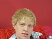 Preview 2 of Blond twink Niki Culkin mastrubates solo after interview