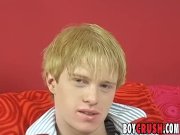 Preview 6 of Blond twink Niki Culkin mastrubates solo after interview