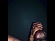 Preview 5 of BBLD🍆Dino2xFreaky💪🏾🤷🏾‍♂️stroking his Big Dick🍆Watch👀