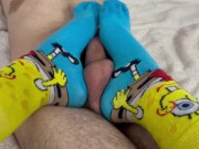 Preview 1 of My friend with a big dick asked me to masturbate with my new socks