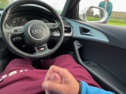 Preview 2 of stranger fingering  my dick in the car parking