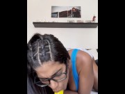 Preview 4 of DILDO BLOWJOB AND RIDING SO HORNY IN HOME - SHEILA ORTEGA