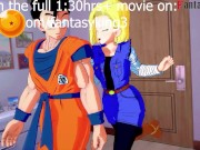 Preview 1 of Dragon Ball Zex | Part 2 | Android 18 distracting Gohan whit sex | Full movie on Patreon