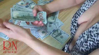 Regina Noir. Poker with dollars. Finance teasing