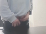 Preview 1 of Young man doing a hand job and cumshot♡