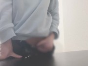 Preview 5 of Young man doing a hand job and cumshot♡