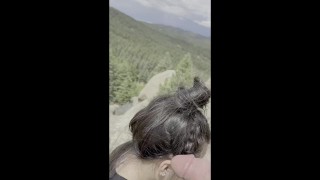 Sucking and Fucking Camping in Colorado with my teenage Colombian Girlfriend