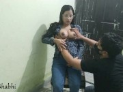 Preview 5 of Indian Wife Jerking Big Cock Sucking Him Off For Cum