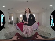 Preview 3 of Cute Schoolgirl Gets Creamed By Fat Cock In VR PORN