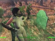 Preview 6 of Anal and Vaginal Zombie Apocalypse Radio Active Multiple Orgasm|Fallout 4 Sex Mod