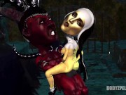 Preview 5 of Nun Madonna Demon Satan Gangbang