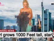 Preview 3 of Jessy Bunny - Girl Grows 1000 feet & fucks Tower