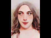 Preview 1 of SKINNY BOY TO GIRL BOOTY MODEL CROSSDRESSER MAKING MASTURBATING WITHOUT USING HSNDS ALSO STRIPTEASIN