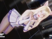 Preview 2 of [MMD] AOA - Heart Attack Ahri Sexy Kpop Dance League of Legends Uncensored Hentai 4K 60FPS