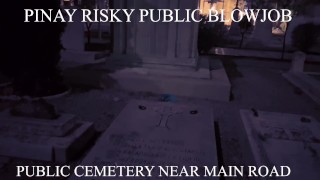 Face Revealed -  I GAVE QUICK BLOWJOB TO STANGER IN A CEMETERY