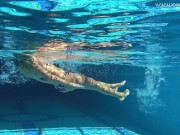 Preview 3 of Absolutely astonishing blonde pornstar Mary Kalisy swimming