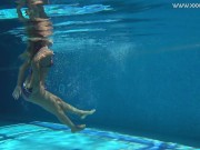 Preview 5 of Absolutely astonishing blonde pornstar Mary Kalisy swimming