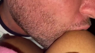 Hairy tight pussy gets fingered