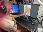 Preview 3 of No Nut November Challenge ( Week 1 ) Discord Kitten Wishes For Anime Boy To Fuck Her