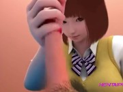 Preview 1 of Japan School Girls Yuri 69 Animation Threesome
