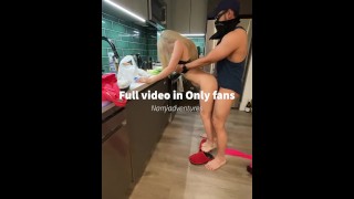 Asian gym slut gets fucked and chocked