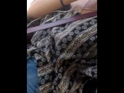 Preview 4 of GEMI showing off her delicious cock on public transport - Aquagemi