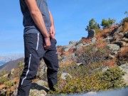 Preview 1 of hot outdoor piss near a hiking trail