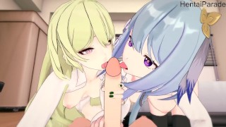 Threesome with Griseo and Mobius Honkai Impact Hentai Uncensored