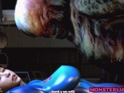 Preview 4 of Tiny Sluts Riding Huge Demon Cock - 3D Hentai