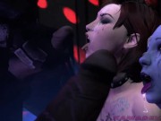 Preview 5 of Liara, Miranda, and Shepard are sex slaves for alien monster cocks Mass Effect