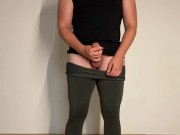 Preview 2 of No hands cumshot in tight pants