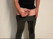 Preview 5 of No hands cumshot in tight pants