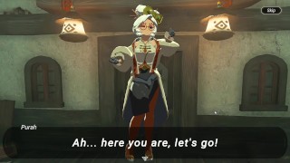 Purah From Zelda is working so hard but chill while moves her ass