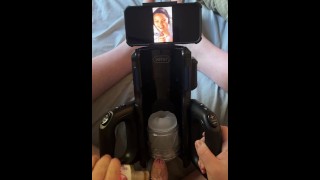 Sex Machine makes me Cum while Watching Porn! XSpaceCup