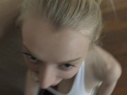 Preview 4 of Homemade realistic sex with sporty beauty with silicone tits