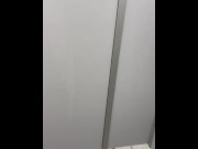 Preview 1 of Jerking off public toilet. Cumshot. Understall cruising