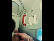 Preview 4 of pissed, jerked off and cummed on the plane BOEING