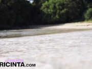 Preview 3 of Asian Babe Putri Cinta Playing with Her Pussy On Empty Beach