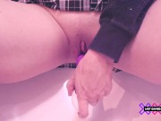 Preview 4 of Vibrator masturbation and squirting in the tub