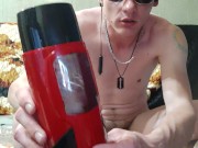 Preview 2 of Young guy trying his new sex toy