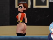 Preview 1 of Buttjob 😅The Incredibles Helen Parr Elastigirl