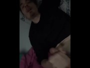 Preview 3 of My Best Cumshot Yettt Sexy Moaning and Hot Body Teen Gets A Load All Over Himself