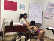 Preview 5 of Teacher Whipped and Fucked Petite Student for her to Pass Exam