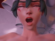 Preview 5 of Overwatch porn Kiriko's Xmas Surprise rule34 3D hentai animation