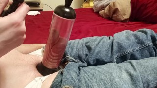 My stepsister helped me cum after she discovered my boner!