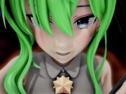 Preview 3 of Hololive Hoshimachi Suisei Hentai Sex and Undress Dance Apple Pie Big Boobs MMD 3D Green Hair