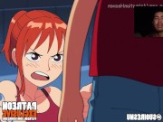 Preview 4 of Nami tries to take Luffy's treasure and ends up getting fucked and filled with semen uncensored hent